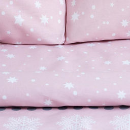 Постельное белье новогоднее Этель 2 сп Snow 175*215см,200*220см,70*70см-2 штуки  фото 4