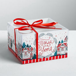 Коробка для капкейка «Новый год: Всегда верь в чудеса», 16×16×10 см