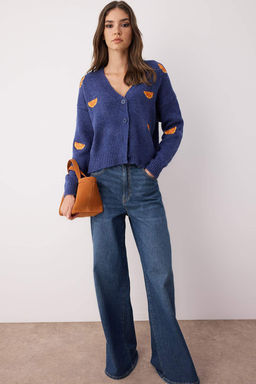 TRENDYOLMILLA Yesil Yumusak Dokulu Nak?s Detayl? V Yaka Triko H?rka TWOAW24HI00237  фото 14