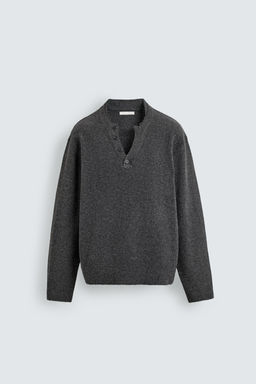 BUTTONED KNIT POLO SHIRT - Zara фото 7