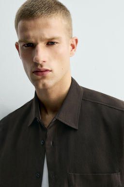 LIMITED EDITION FLOWING RELAXED FIT SHIRT - Zara фото 6