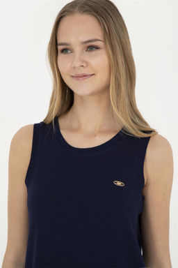 Женское темно-синее трикотажное платье - U.s. polo assn фото 2