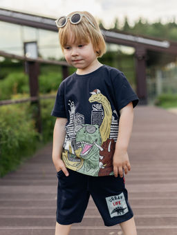 Темно-синие шорты для мальчика - Kogankids фото 20