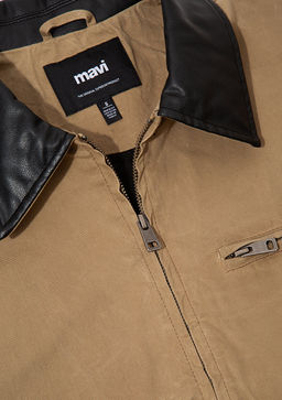 Yaka Detayl? Ceket - Mavi фото 8