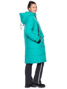 Пальто B-8872 Бирюзовый
