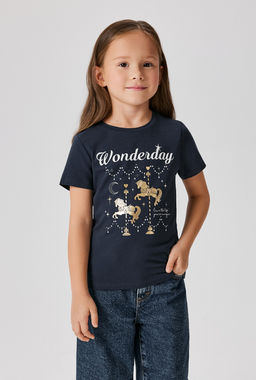 ACOOLA / Футболка детская для девочек Esfahan темно-синий