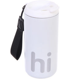 Термокружка 500мл "HI", цвет белый