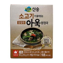 Мисо - суп с говядиной и мальвой Soybean Paste Soup with Mallow & Beef Sing Song, Корея, 50 г (5 шт *10 г) Акция