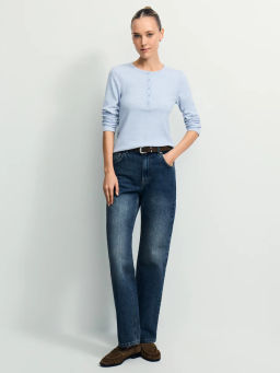 Лонгслив с застежкой на груди / Zarina  фото 2