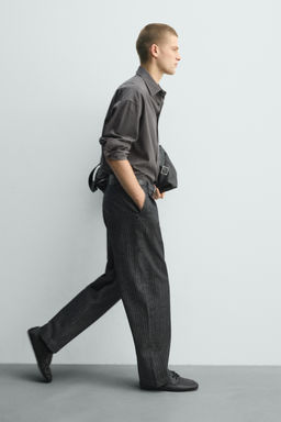 PANTAL?N CHINO RAYA DIPLOM?TICA RELAXED FIT / Gris - Zara фото 6
