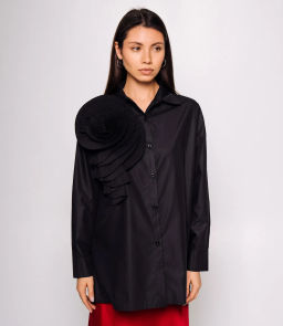 Рубашка #КТ8515, чёрный