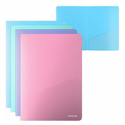 Цена за 12 шт. Папка-уголок пластиковая ErichKrause Diagonal Pastel, A4, непрозрачный, ассорти (в пакете по 12 шт.)  фото 13