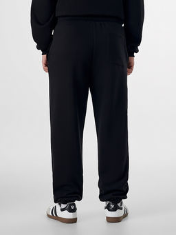 Теплые брюки мужские черные с начесом