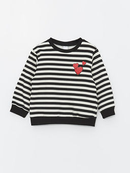 Bisiklet Yaka Uzun Kollu Bask?l? K?z Bebek Sweatshirt 2li - Waikiki фото 2