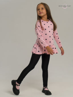 Костюм Алиса черные сердечки на розовом-черная - Sovalina фото 11