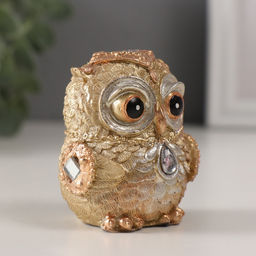 Фигурка полистоун «Совушка, страза капля», 5.5×5×6.5 см