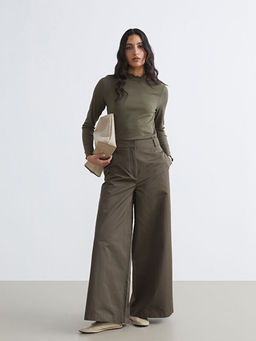 Loose Fit Geni? Pa?a Kad?n Pantolon