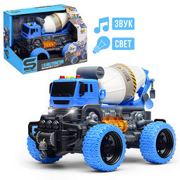 Машина "ГигантСтрой" 1:16 (свет, звук) в коробке