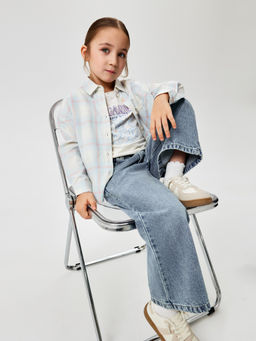 ACOOLA / Футболка детская для девочек Fagot молочный  фото 6