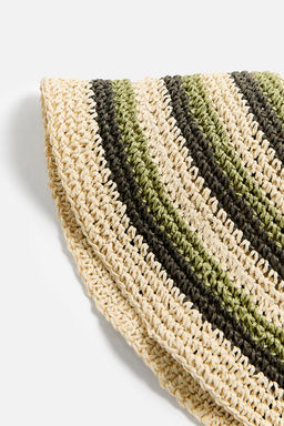 STRIPED CROCHET HAT - Zara фото 7