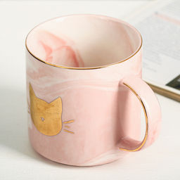 Кружка чайная керамическая «Мяу», 350 мл