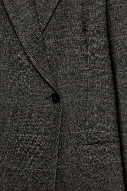OVERSIZE CHECK BLAZER WITH WOOL ZW COLLECTION - Zara фото 5