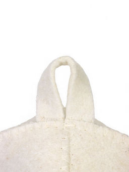 Шапка для бани с принтом "Герой и защитник", белая