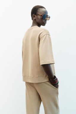 FADED-EFFECT OVERSIZE SWEATSHIRT - Zara фото 12
