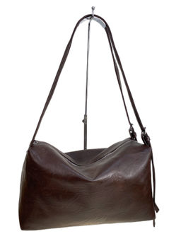 Женская сумка из искусственной кожи, цвет шоколад