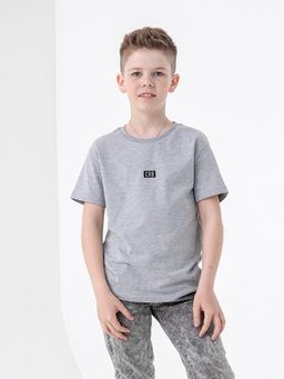 CRB wear/CSJB 63126-11-321 Футболка для мальчика,светло-серый меланж/Ex.Cherubino