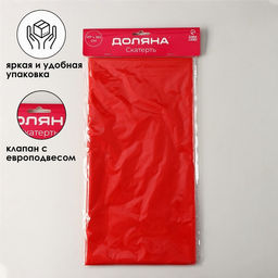 Скатерть на стол Доляна Праздничный стол, 137183 см, цвет красный  фото 4