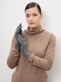 Перчатки из кашемира ULKos графит