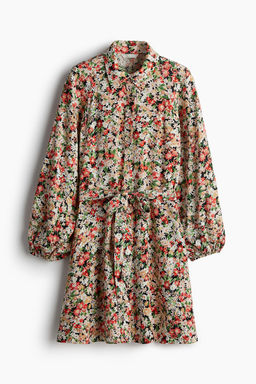 Vestido camisero con mangas globo - H&m фото 6