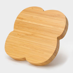 Менажница Доляна «Вертиго», 19.5×19.5 см, 4 секции, бамбук