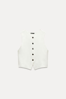 STRETCH KNIT VEST TOP - Zara фото 16