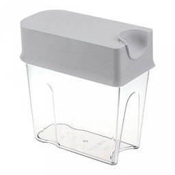 Банка для сыпучих продуктов пластмассовая Фолд 1,6л, 18,5х9х18,5см, смоки (Россия)