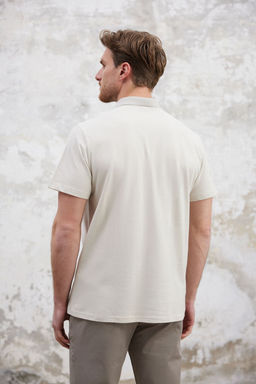 Lacivert Regular/Normal Kesim Fermuarl? %100 Pamuk Polo Yaka T-shirt - Trendyolmilla фото 21