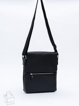 Сумка мужская кожаная 013H black Heanbag в Новосибирске
