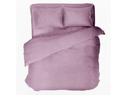 Комплект постельного белья 4252/1-БЧ евро сатин рис. 16-3205 цв. сиреневый 1*1