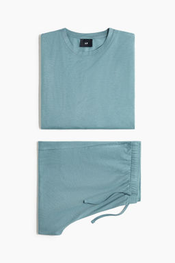 Pijama corto de dos piezas en punto
