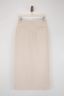 Ekru D_K_ML_ Y_rtma_l_ %100 Pamuk Midi Denim Etek TWOSS26ET00094 - Trendyolmilla фото 6