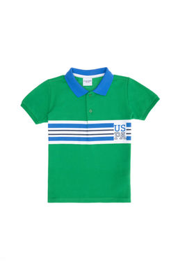 Erkek _ocuk Ye_il Polo Yaka Ti__rt