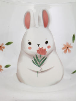 Кружка стеклянная Зайка, 400 мл