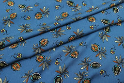 Штапель Ямина цв.насыщенный петроль, СОРТ2, ш.1.45м, вискоза-100%, 100гр/м.кв - Купава фото 12