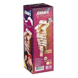 Падающая башня дженга, настольная игра для взрослых Твоя позиция, 54 бруска, 18+