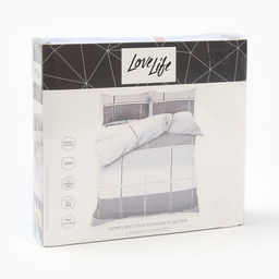 Постельное бельё LoveLife евро Linear comfort 200х217см, 225х240см, 50х70см-2шт, хлопок, сатин, 125г/  фото 5