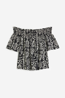 Top de punto off-the-shoulder