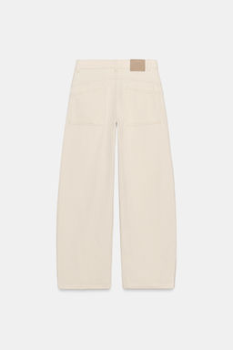 JEANS ZW COLLECTION LOOSE BARREL TIRO MEDIO / Crudo - Zara фото 11