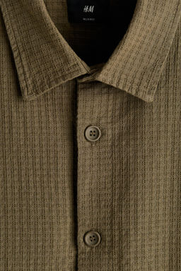 Camisa en mezcla de lino Relaxed Fit - H&m фото 3