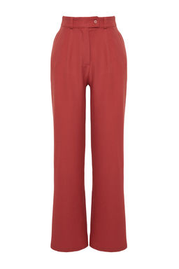 TRENDYOLMILLA Haki Wide Leg/Genis Paca Dokuma Kumas Pantolon TWOAW22PL0263  фото 28